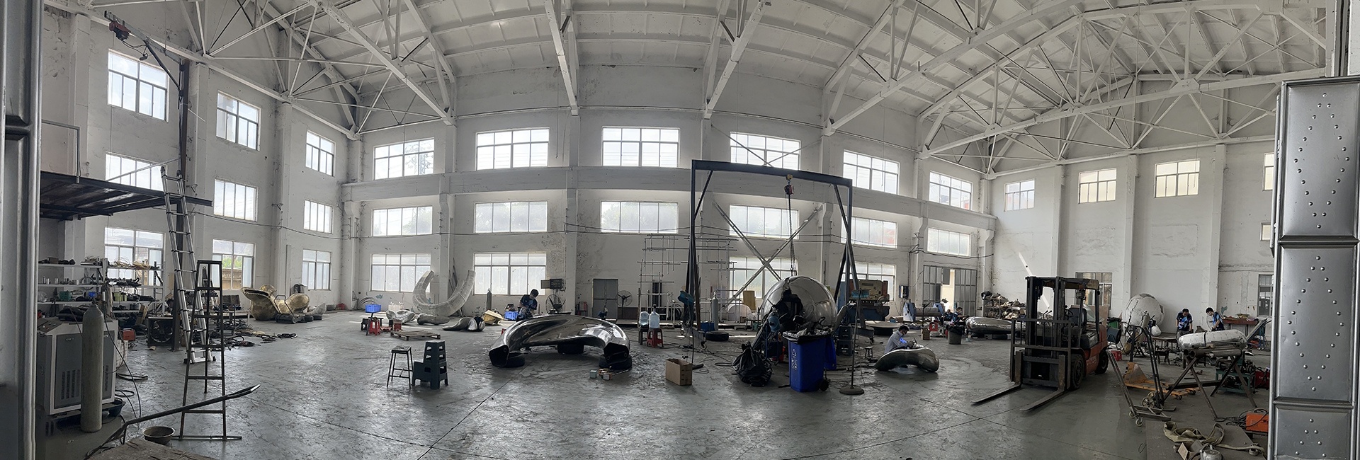 Custom sculpture fabrication workshop in Xiamen, China