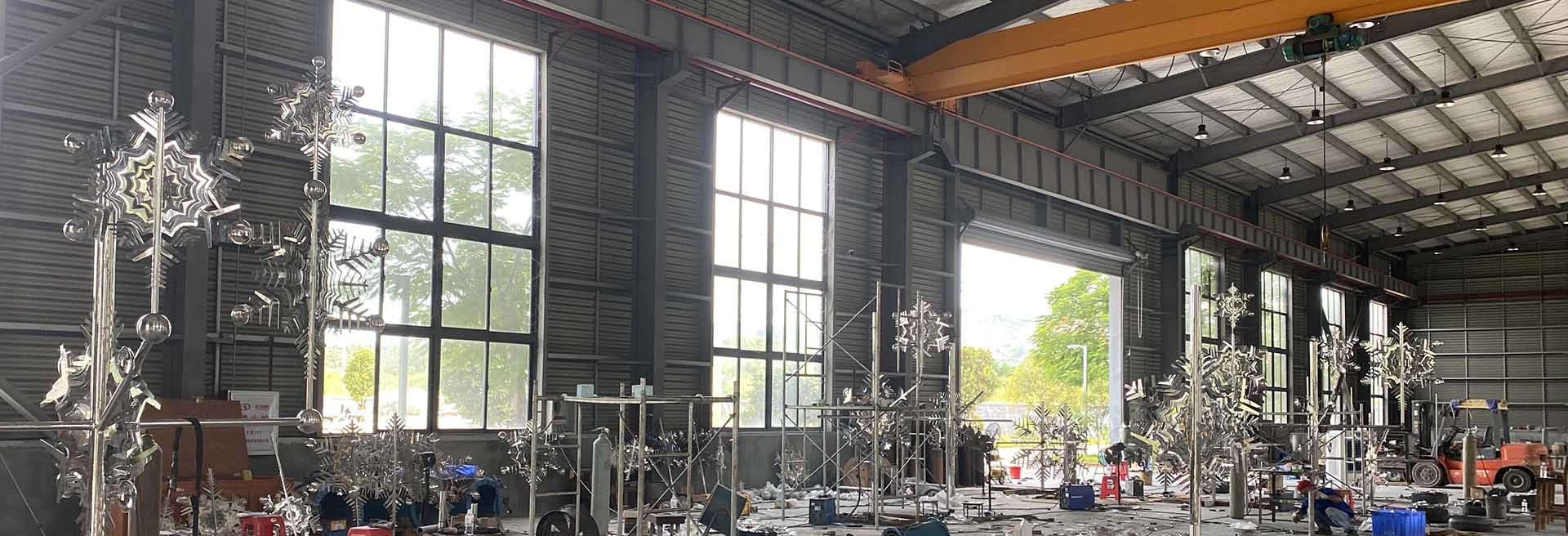 Modern Art Sculpture fabrication workshop