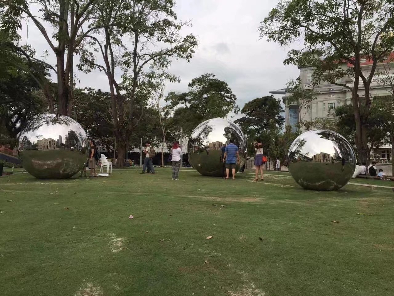 Mirror Sphere Sculpture project reference